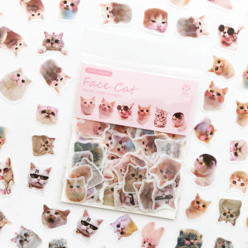 100pcs Cute Anime Sticker Sets