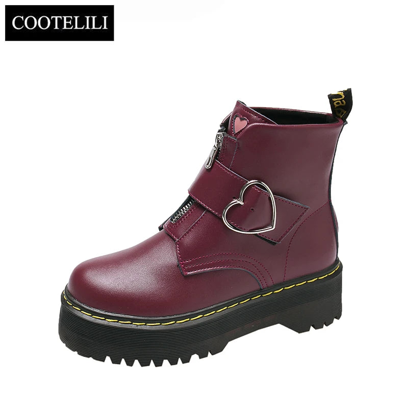 COOTELILI Love Heart Boots