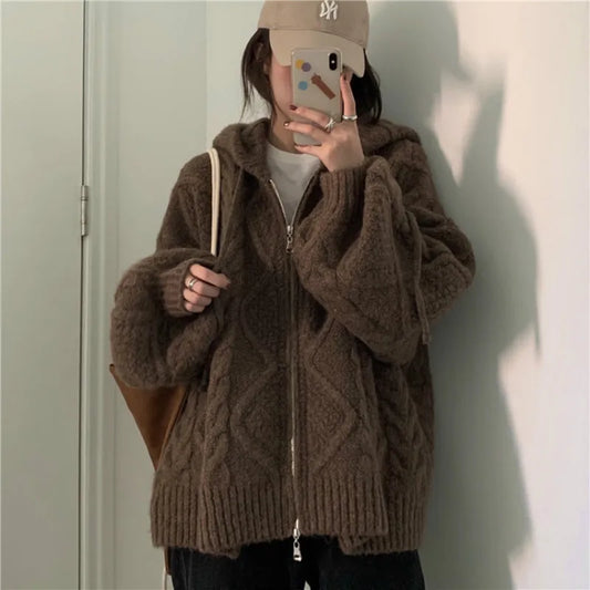 Winter Oversize Knitted Cardigan
