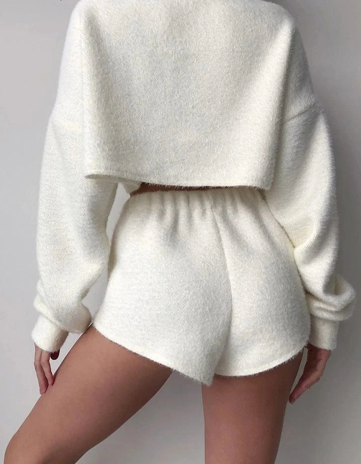 Casual Knitted Two Piece Set