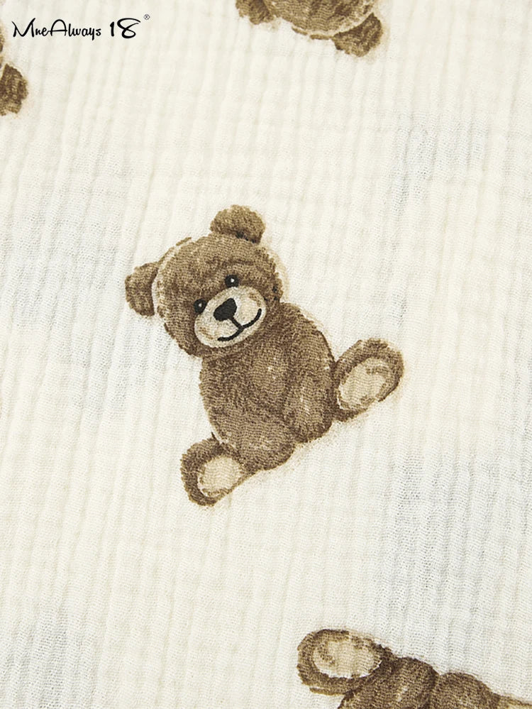 Bear Print Pants Sleepwear