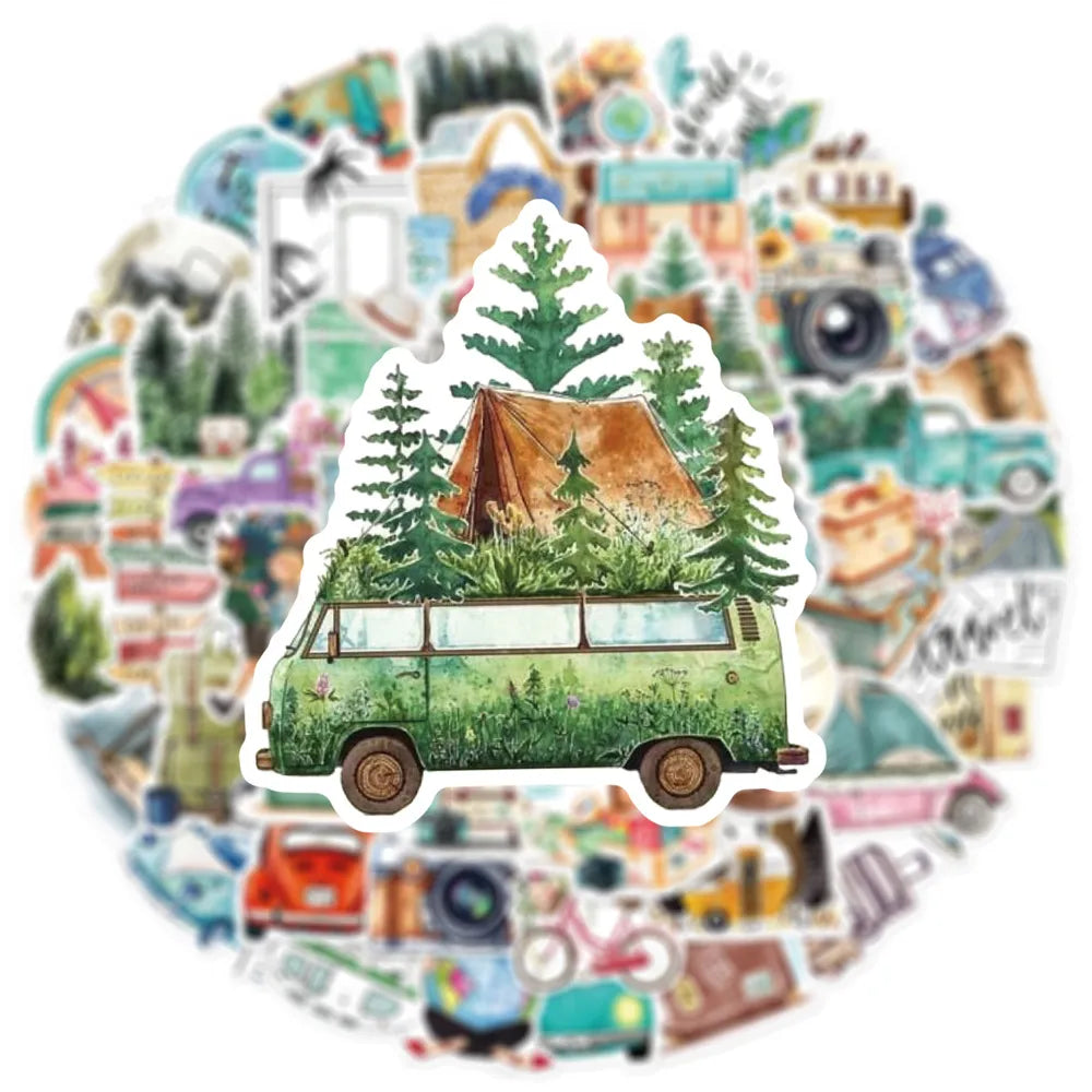 50pcs Outdoor Travel Stickers