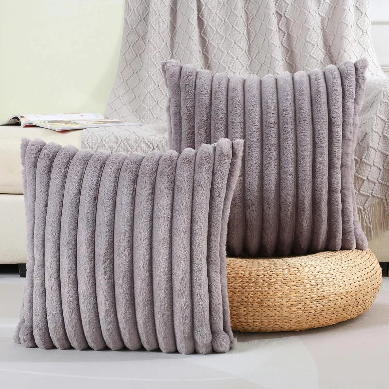 Fluffy Square Cushion Covers