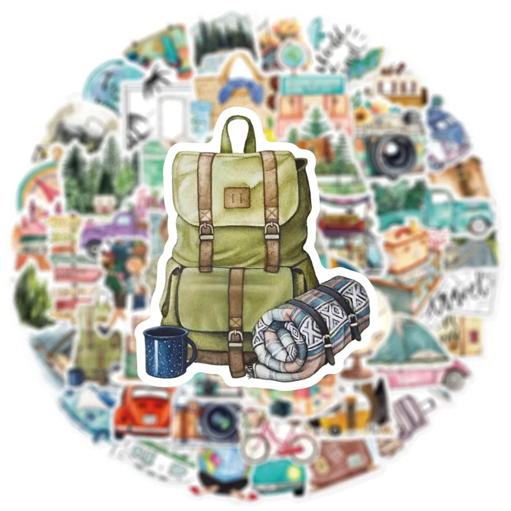 50pcs Outdoor Travel Stickers