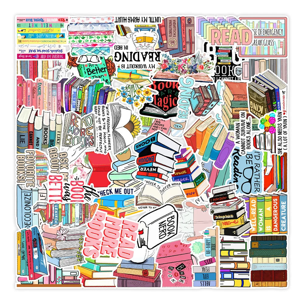 50pcs Book Reading Stickers