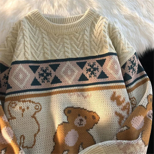 Cute Bear Oversize Sweater